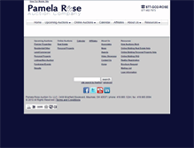 Tablet Screenshot of pamelaroseauction.us